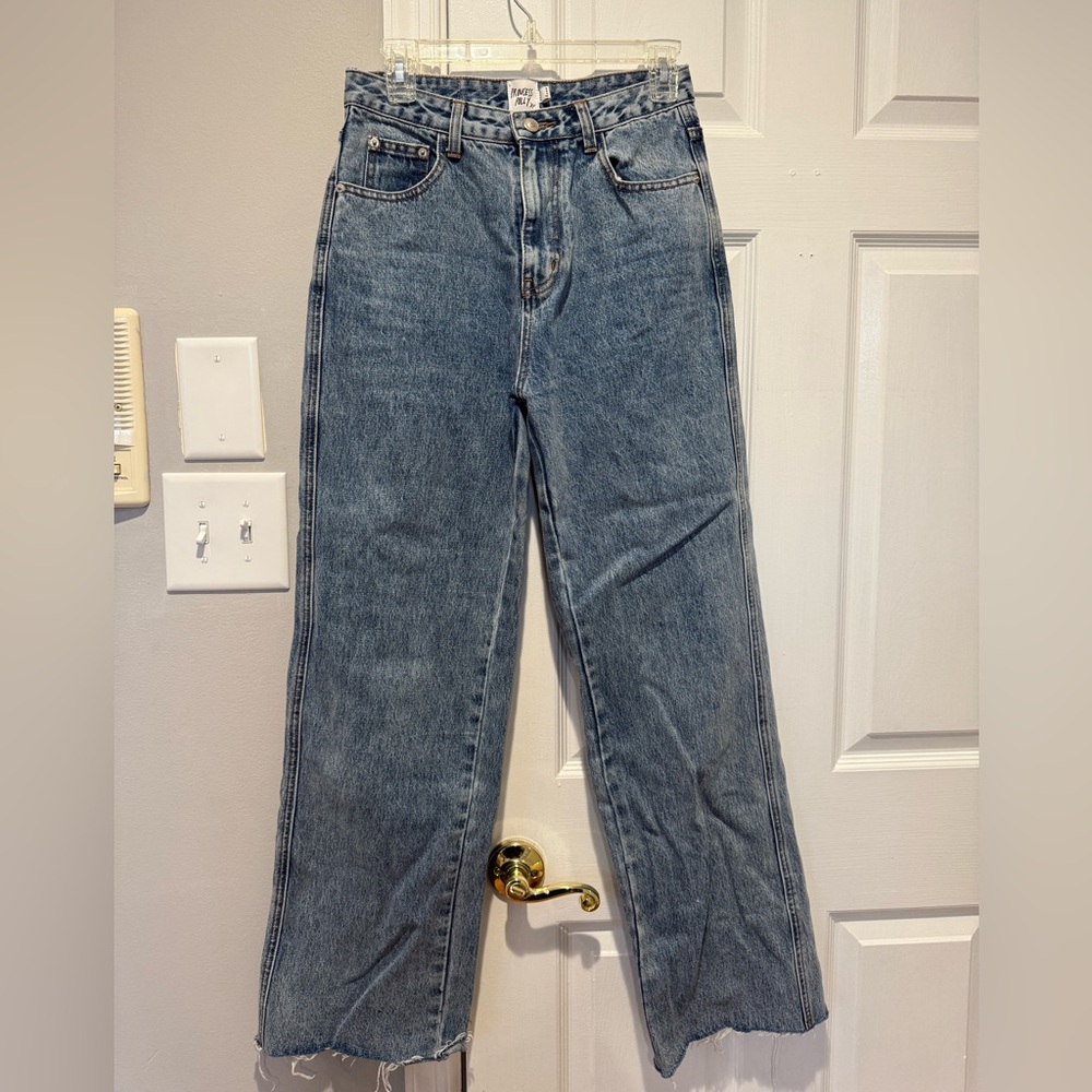 Princess Polly Blue Wide Leg Jeans
